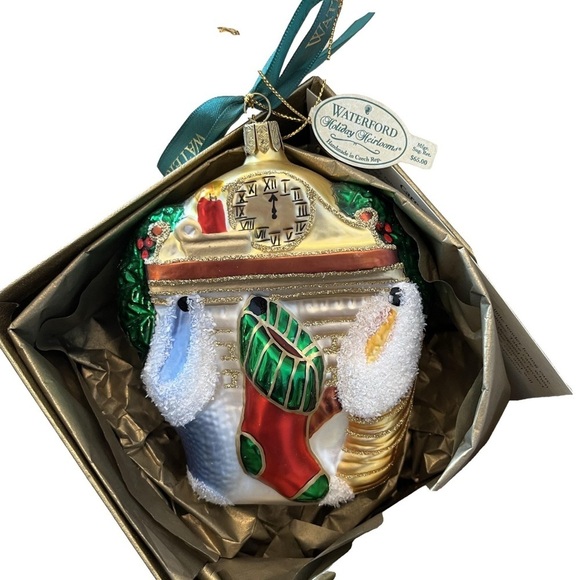 Waterford Holiday Heirloom Collection Christmas Ornament - “Stockings Were Hung” - Picture 3 of 7